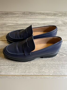 Cole Haan Women’s Geneva Loafer Blue Box Leather Size 9B US
